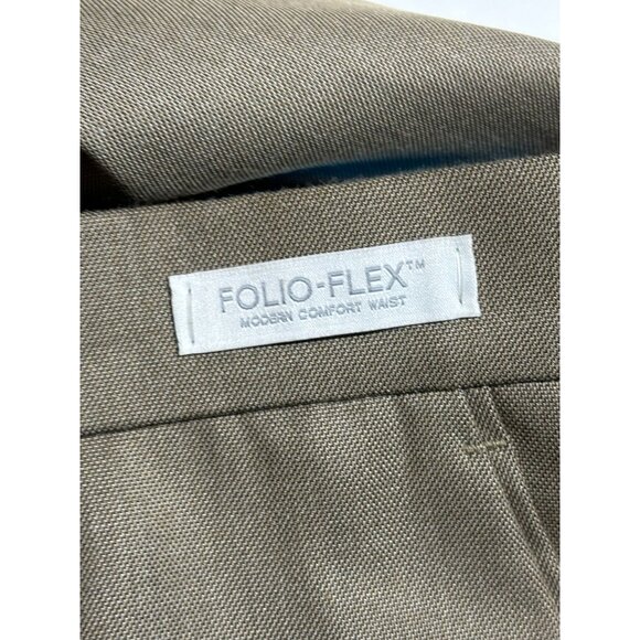 Perry Ellis Travel Luxe Classic Fit Pants Mens 36x32 FolioFlex Rock Taupe - Picture 6 of 11